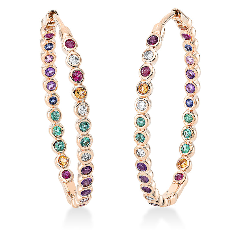 Creolen Zarge 18 kt RG/WG
