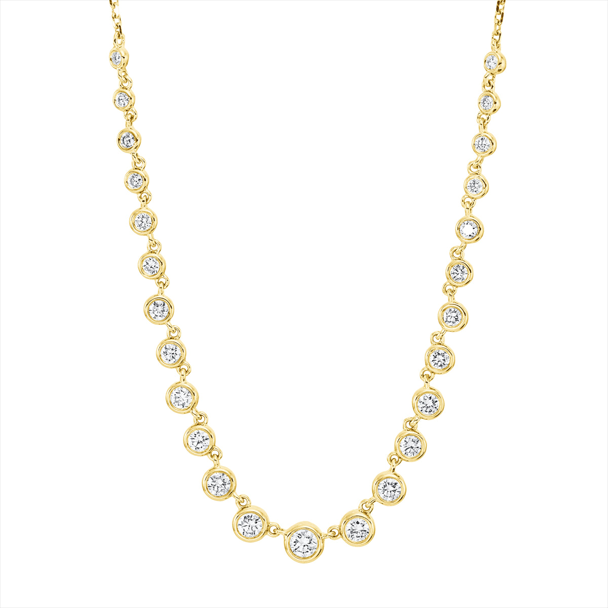 Collier Zarge 18 kt, mit ZÖ 40,6 cm & 43,2 cm